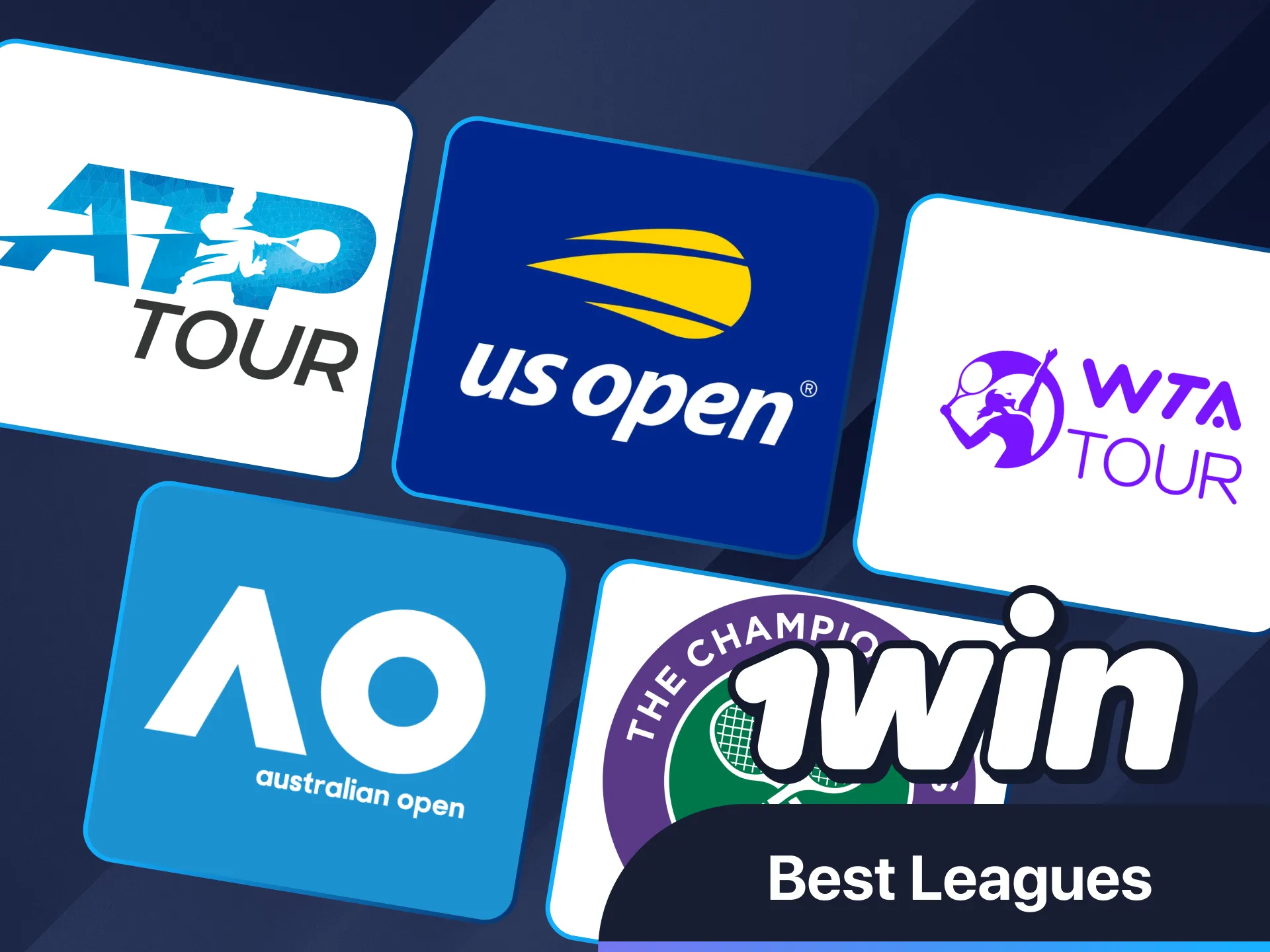 Bet on top tennis leagues at 1Win.