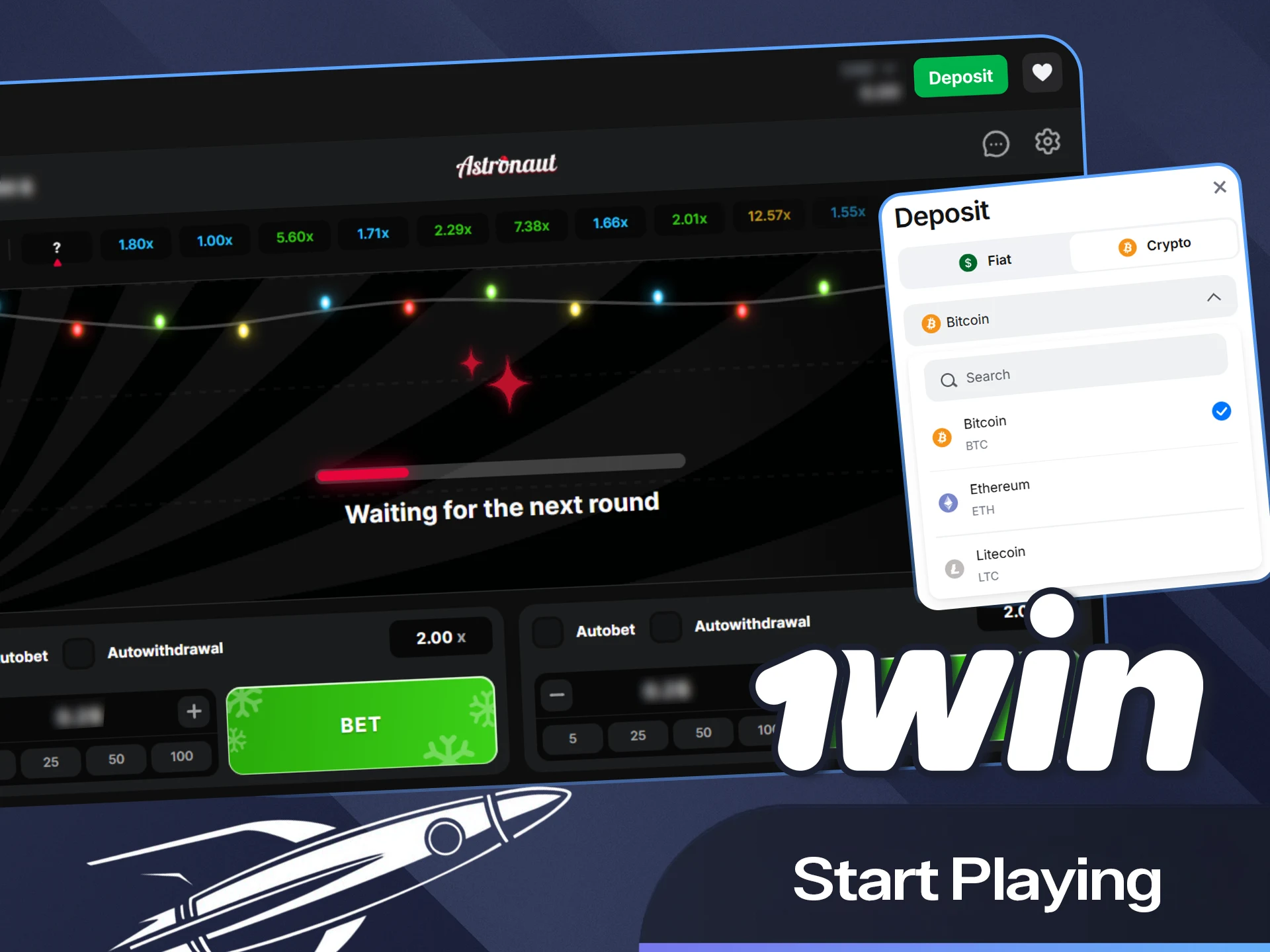 Uzay bahisleri yolculuğunuza 1win web sitesinde başlayın.