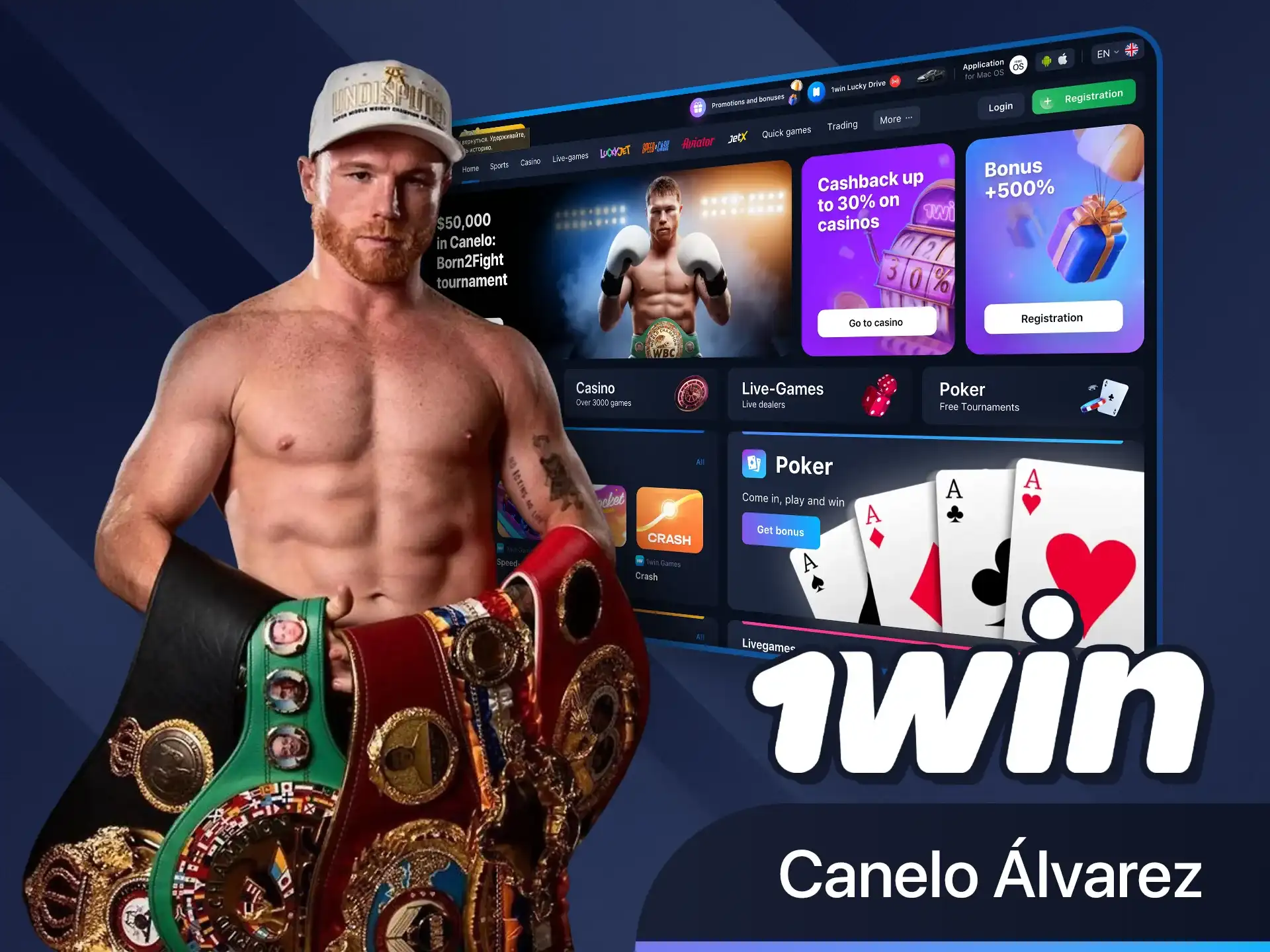 Discover Canelo Álvarez’s partnership with 1win.