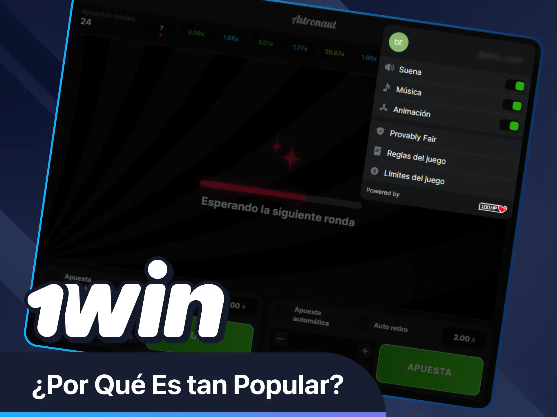 Descubre hoy mismo en el sitio web oficial de 1win por qué a los jugadores les encanta Astronaut.