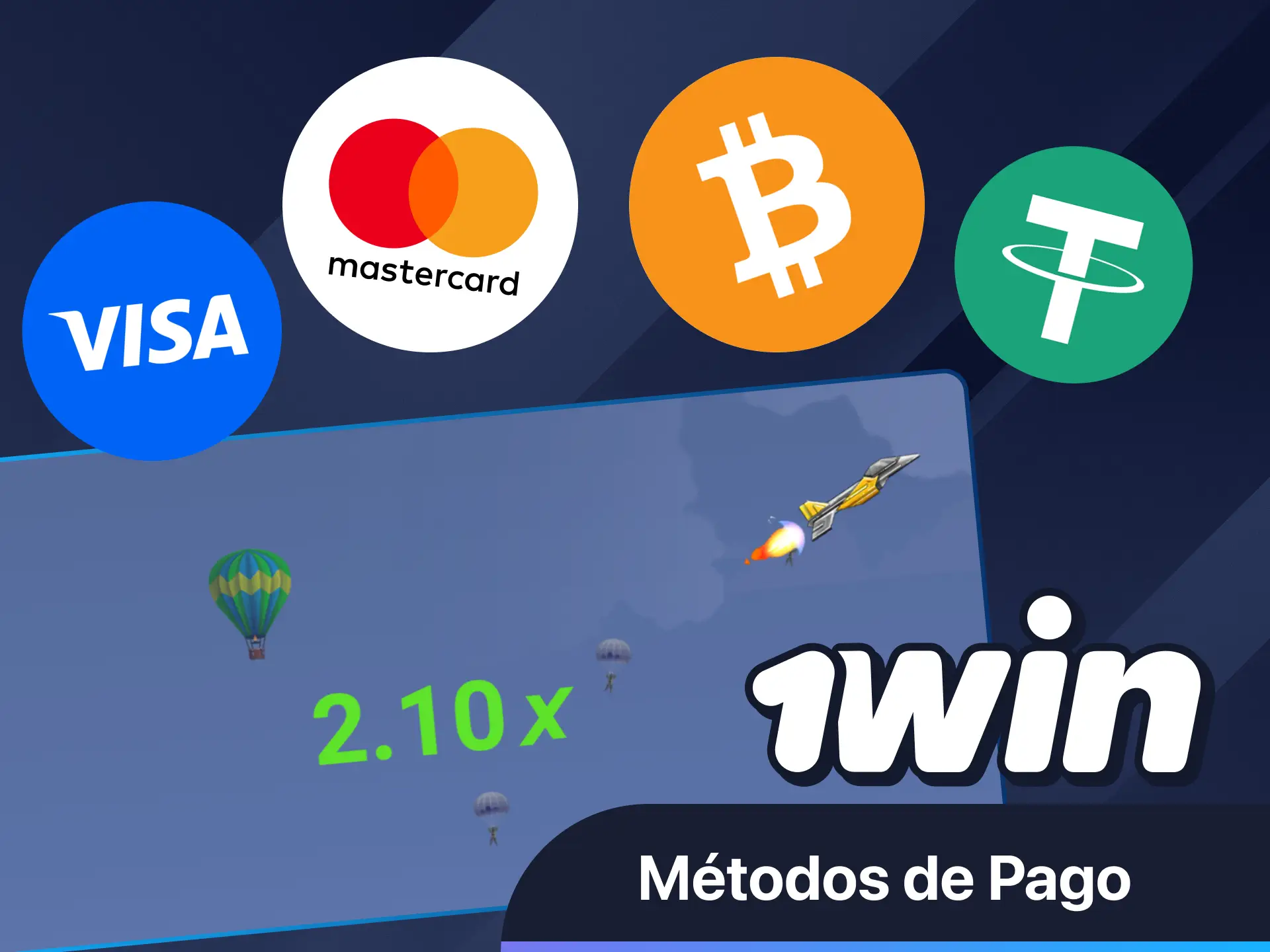 Consulta ahora todas las opciones de pago seguro en el sitio web oficial de 1win.